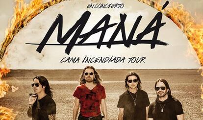 El grupo mexicano Maná en una foto promocional de la gira.