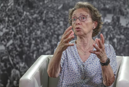 Carmen Martínez Aguayo durante la entrevista.