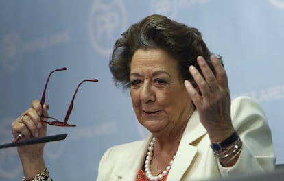 La exalcaldesa de Valencia Rita Barberá, hoy senadora.