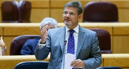 El ministre de Justícia, Rafael Catalá, al Senat, l'1 de setembre.