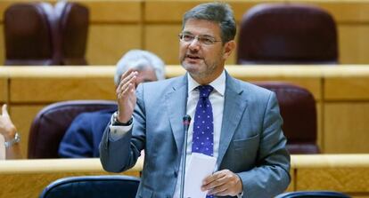 El ministro de Justicia, Rafael Catal&aacute;, en el Senado, el 1 de septiembre.