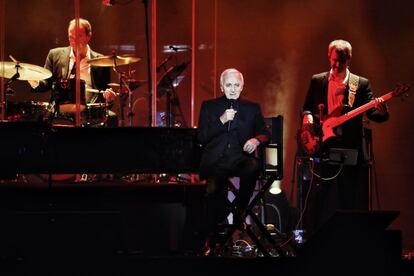 Concierto de Charles Aznavour, en el WinZik Center de Madrid, el 1 de febrero de 2017.