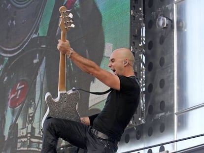 El cantante de Sober en Rock in Rio Madrid 2010