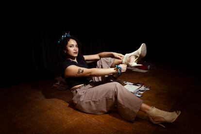 Jesica Salinas Lamadrid en el Teatro Páramo del barrio porteño de Boedo.