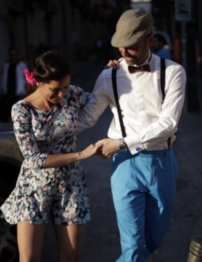 Boom del swing en Madrid, fotografia de una de las clases.