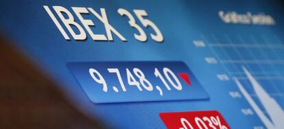 El principal indicador de la Bolsa española, el IBEX 35.