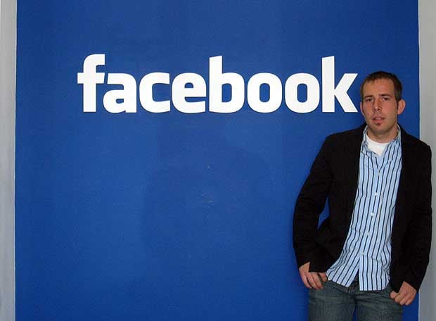 Javier Oliván, en la sede californiana de Facebook, poco después de su incorporación a la empresa.