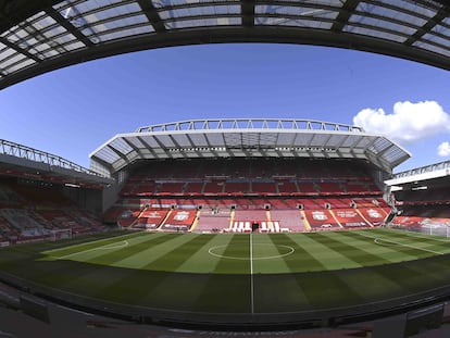 Vista general de Anfield.