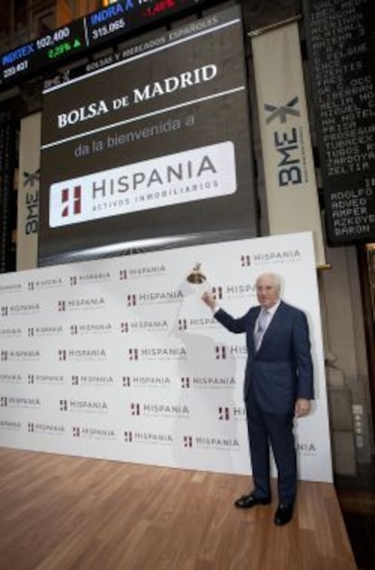 Toque de campana en la salida a Bolsa de Hispania.