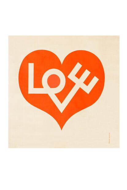 El holograma 'Love Heart' de 1971 es uno de sus diseños más conocidos. 
