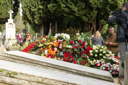 Cementerio de Valladolid donde descansan los restos de la actriz en el panteón de Personajes Ilustres del cementerio de El Carmen (Valladolid),  este domingo.