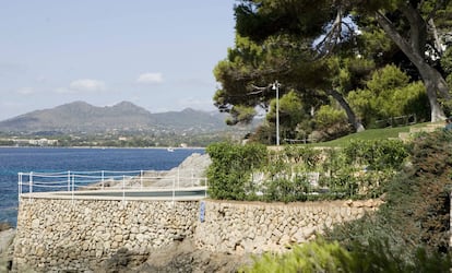 Imagen de la piscina propiedad del periodista Pedro J. Ramírez en Son Servera (Mallorca)