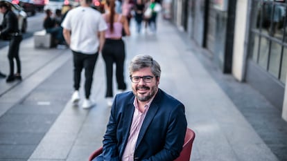 Fran Hervías, ex secretario de organización de Ciudadanos y exasesor del PP, el pasado martes en la Gran Vía de Madrid.