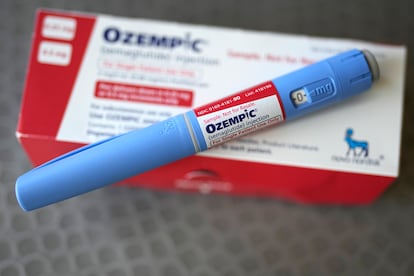 Una caja de la medicina inyectable Ozempic, una de las marcas comerciales de los agonistas del GLP-1