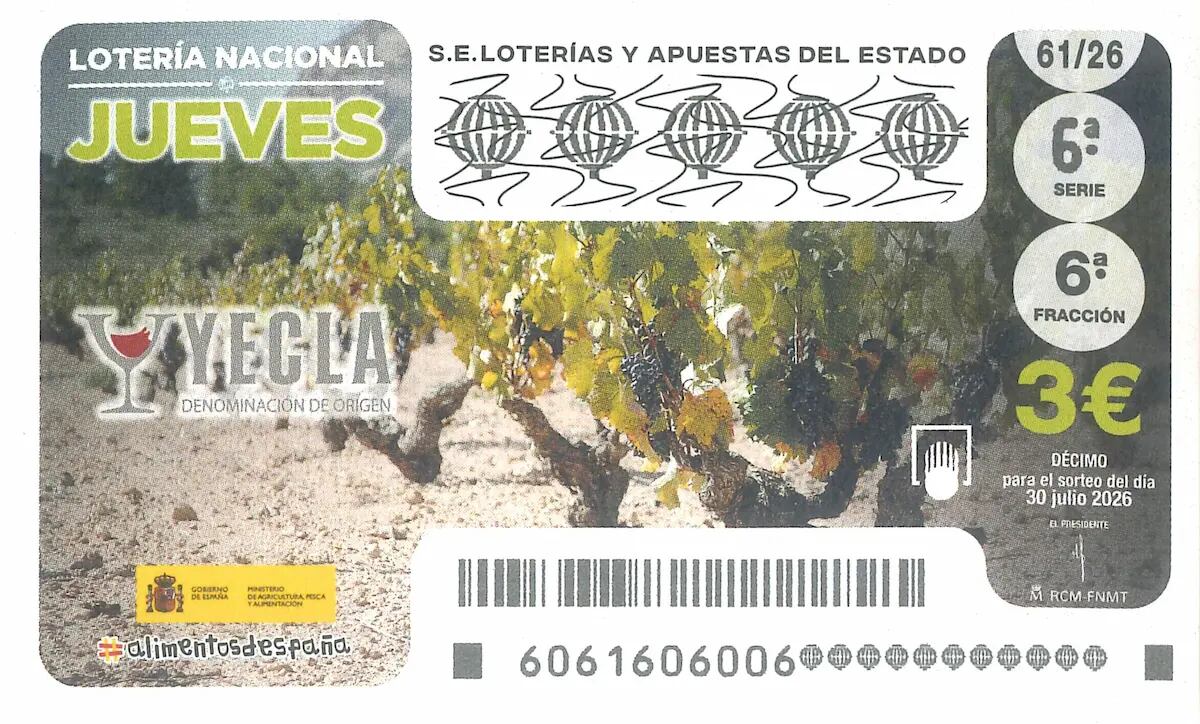 Décimo Lotería Nacional jueves 30 de julio 2026