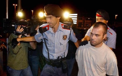 Pedro Jim&eacute;nez, el d&iacute;a de su detenci&oacute;n, el 8 de octubre de 2004. 