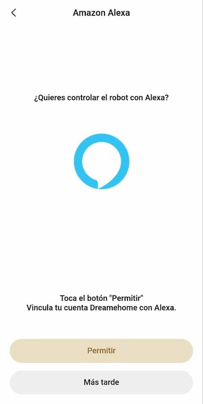 Sincronizar Dreame con Alexa