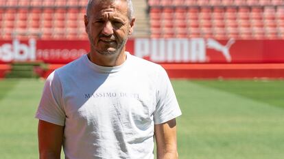 Quique Cárcel, director deportivo del Girona en Montilivi.