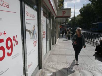 Publicidad de una hipoteca.