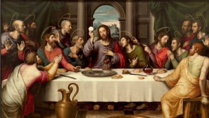'La última cena', obra de Juan de Juanes, pintada hacia 1560.