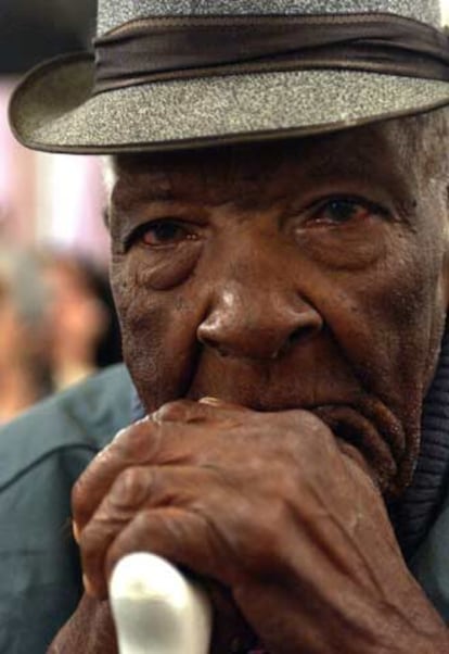 Foto de archivo del campesino cubano-haitiano Benito Martínez Abogán, considerado el hombre más viejo de Cuba.