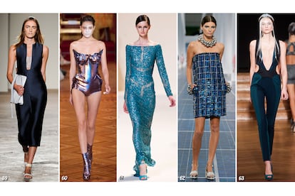 59. Gabriele Colangelo. 60. Vivienne Westwood Gold Label. 61. Elie by Elie Saab. 62. Chanel. 63. Yiqing Yin.