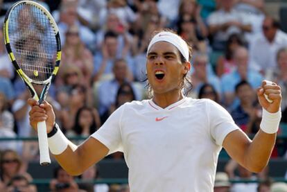 Nadal celebra el triunfo