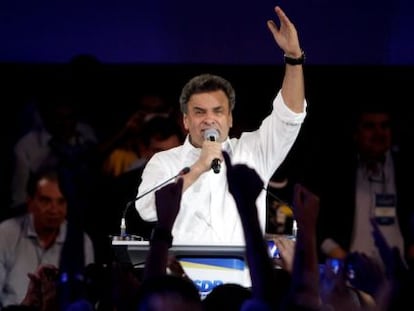 El nuevo presidente del PSDB, A&eacute;cio Neves, est&eacute; s&aacute;bado en Brasil.