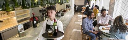 Taberna Volapié, junto al Paseo de la Castellana, en Madrid