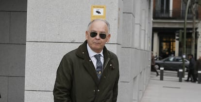 El comisario Eugenio Pino, tras comparecer en la Audiencia Nacional en enero de 2019.