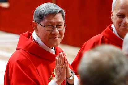 Luis Antonio Tagle, el pasado miércoles en el Vaticano.