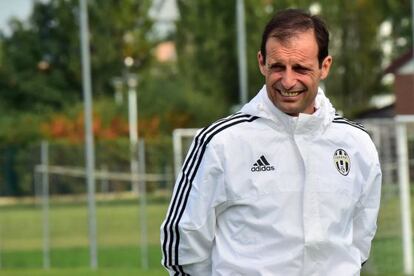 El t&eacute;cnico de la Juve Massimiliano Allegri.