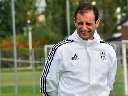 El t&eacute;cnico de la Juve Massimiliano Allegri.