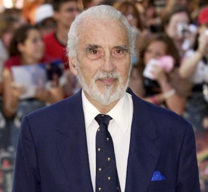 El actor Christopher Lee en una imagen de archivo