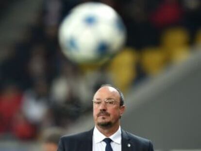 BenÍtez, durante el partido ante el Shakhtar Donetsk