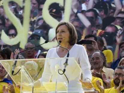 Carme Forcadell, durante la &uacute;ltima Diada. 