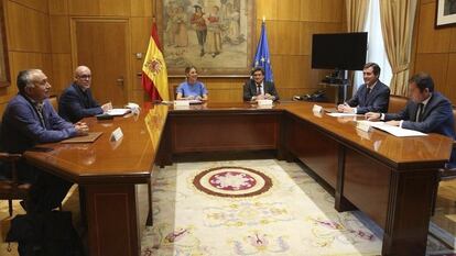 Yolanda Díaz, ministra de Trabajo, en una reunión con los agentes sociales el 25 de junio en Madrid.