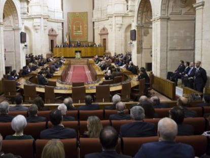 Vista general del Parlamento andaluz.