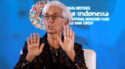 La directora gerente del FMI, Christine Lagarde.