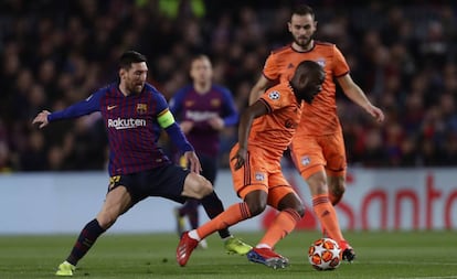 Messi, ante Ndombele.