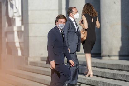 El alcalde de Madrid, José Luis Martínez-Almeida, el pasado lunes en la capital.