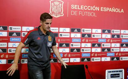 Robert Moreno, en una rueda de prensa.