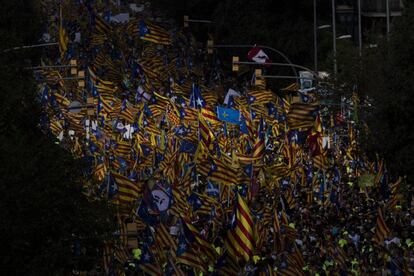 Manifestación de la Diada de 2019 en Barcelona.