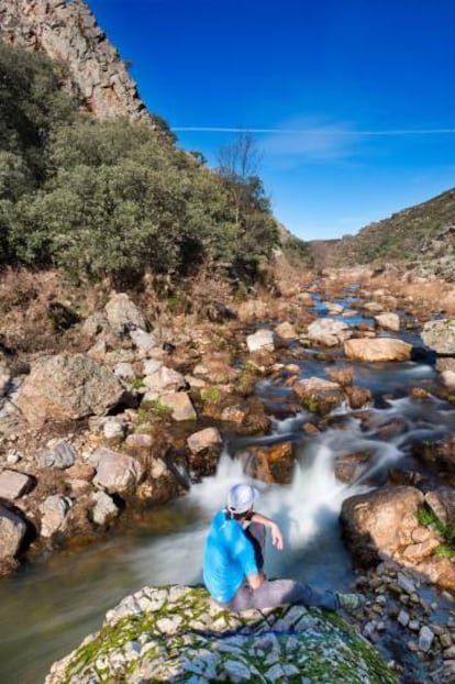 Cascada en el parque nacional de Cabañeros.