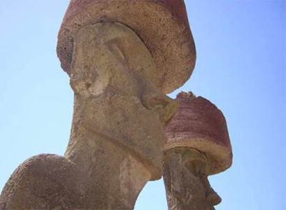 Estatuas de la Isla de Pascua conocidas como moais