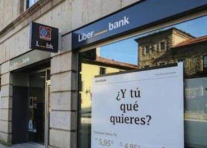 Fachada de una oficina de Liberbank