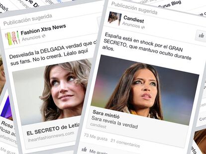 «Letizia mintió»: el timo de las famosas en Facebook