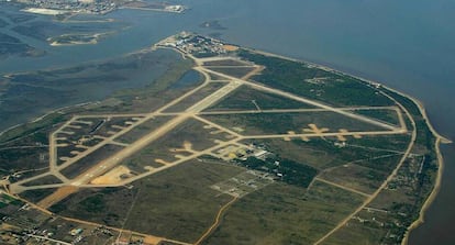 Base aérea de Montijo, donde se proyecta el nuevo aeropuerto de Lisboa.