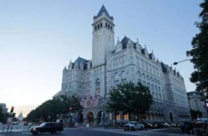 El hotel, situado en la Avenida Pensilvania, la calle que conecta el Congreso con la Casa Blanca.