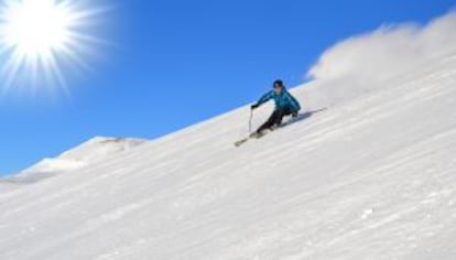 Esquí en los Pirineos.